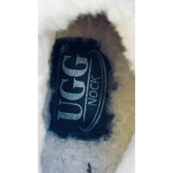 UGG Nock Mens Black Suede Fur-Lined High-Top Sneakers Size 12B - Picture 4 of 12